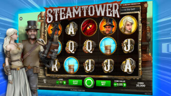 Обзор слота Steam Tower от NetEnt — паровой ретро-блокбастер с фриспинами и множителями