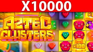 Апасный ловит x10000 в Aztec Clusters на 40₽ — ДРЕВНИЙ ЗАНОС!